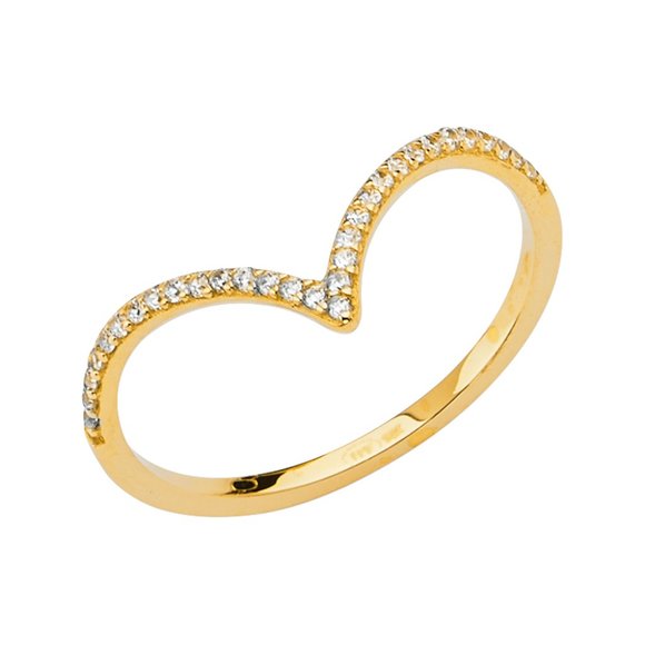 14k Yellow Gold Gaurd Band Enhancer Ring